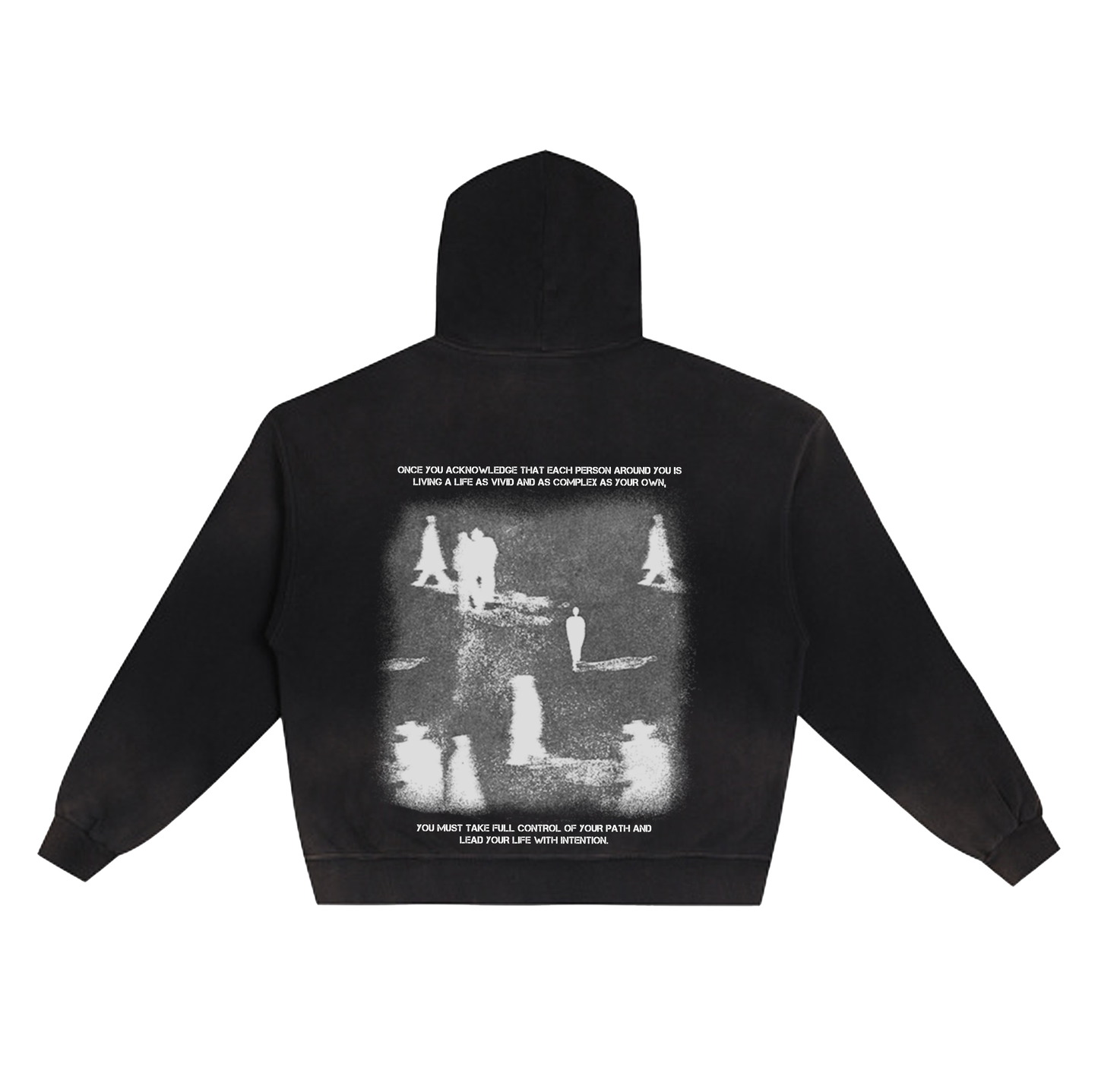 BLACK "ACKNOWLEDGEMENT" HOODIE