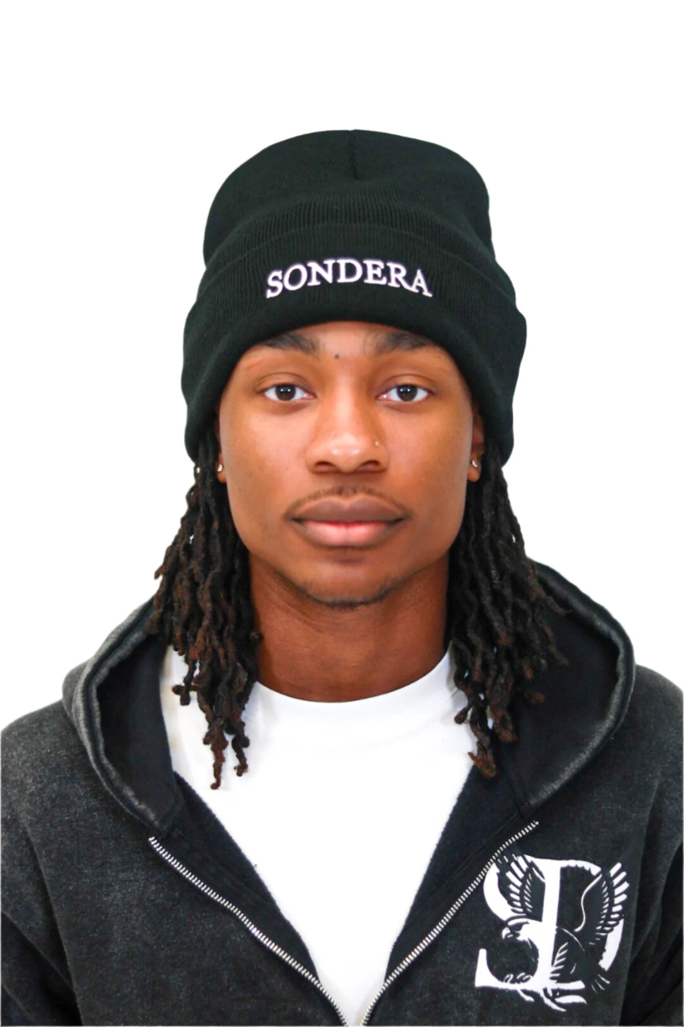 BLACK SATIN LINED BEANIE