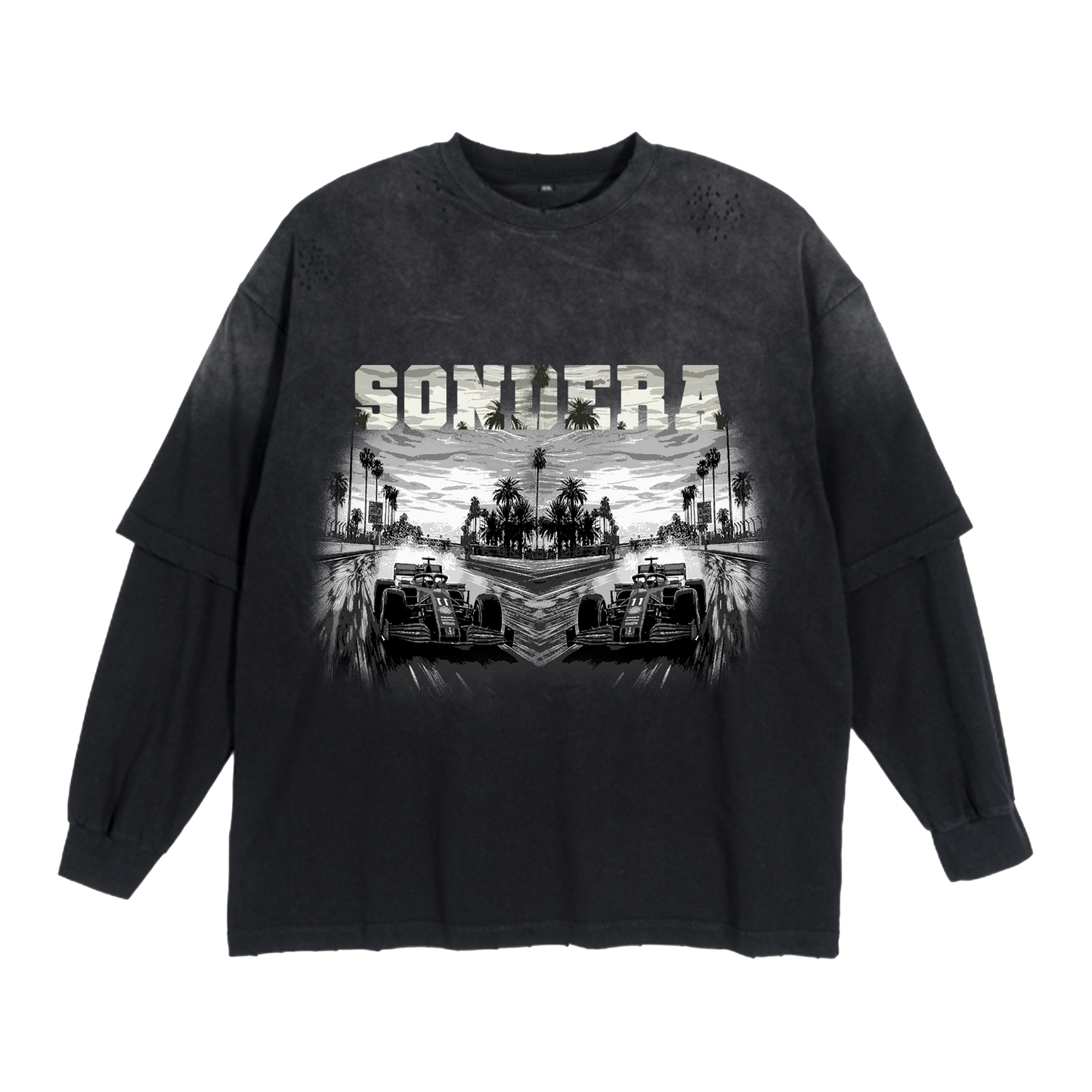 "PURSUIT" DOUBLE LAYERED TEE