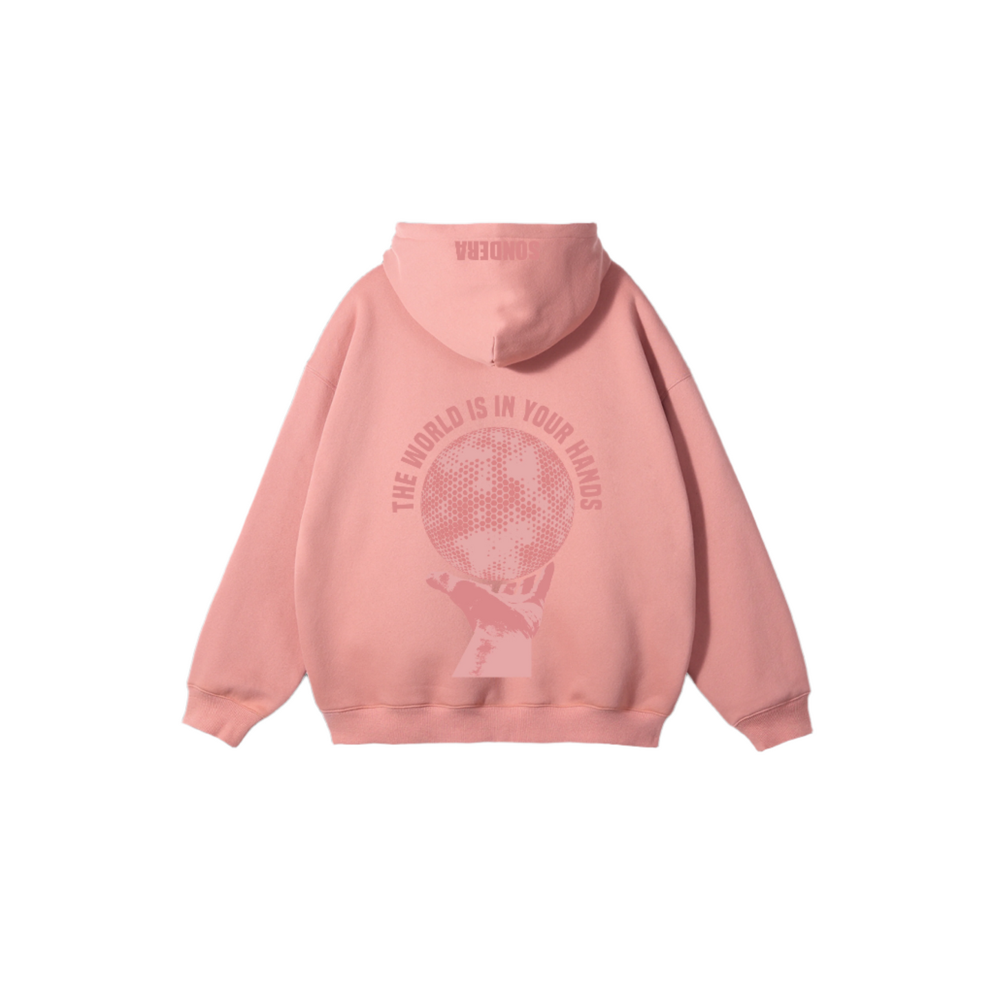 PINK "THE WORLD IS IN YOUR HANDS" PULLOVER