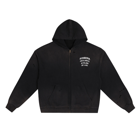 BLACK "ACKNOWLEDGEMENT" HOODIE