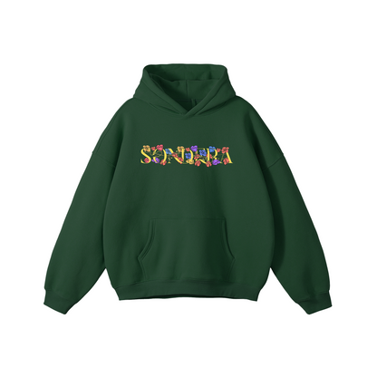 GREEN "BLOOM" PULLOVER HOODIE