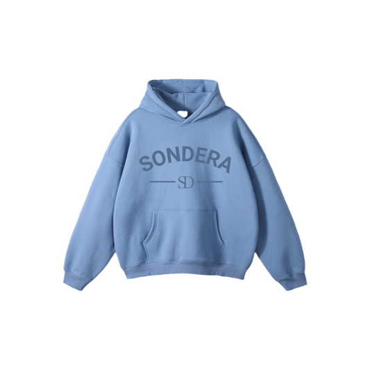 The World Is In Your Hands Pullover Hoodie (Blue)