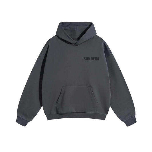DARK GREY "ESSENTIAL" HOODIE