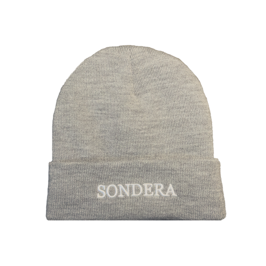 GREY SATIN LINED BEANIE