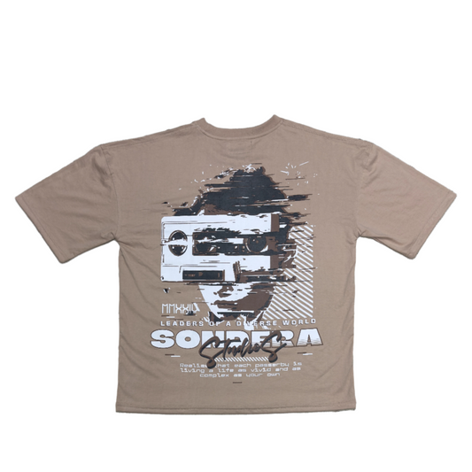 BEIGE "INTRO TAPE" TEE