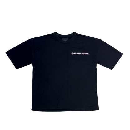 BLACK AND RED "INTRO TAPE" TEE