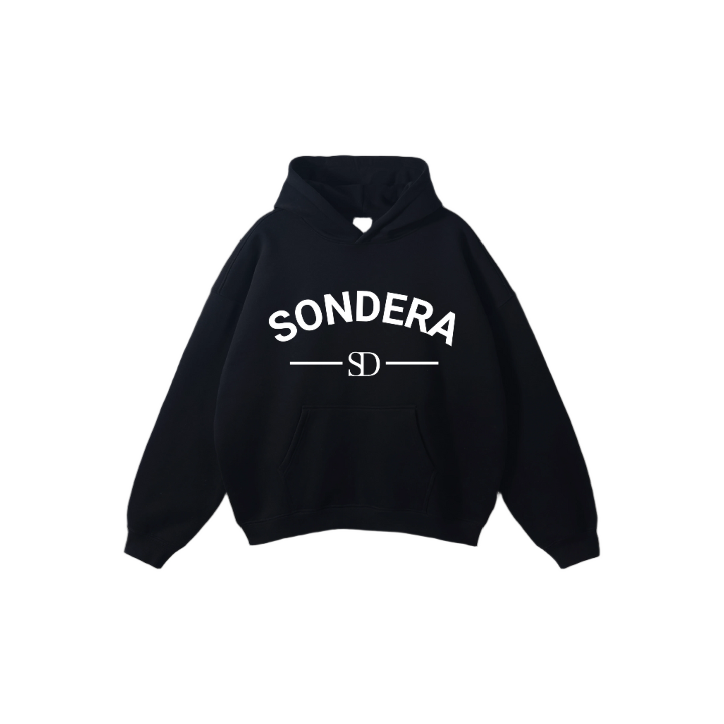 BLACK "THE WORLD IS IN YOUR HANDS" PULLOVER